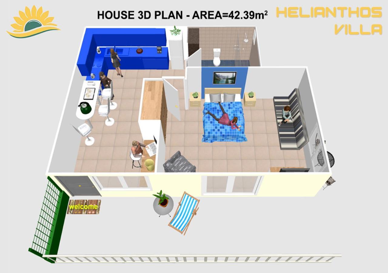 Helianthos Villa - Apartment No3 Kavála Ngoại thất bức ảnh